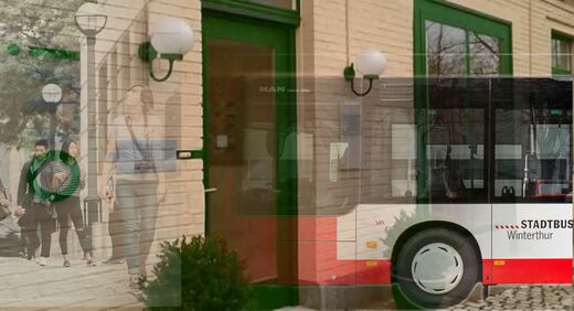 Zu Fuss oder mit Stadtbus zum owi - open way institute - Systemische Aufstellungen  - www-ch-aufstellungen.ch  - owi die Aufsteller